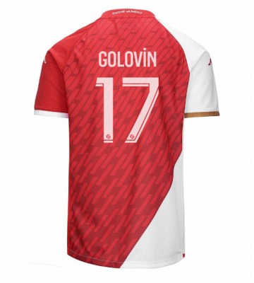 AS Monaco Aleksandr Golovin #17 Primera Equipación 2023-24 Manga Corta